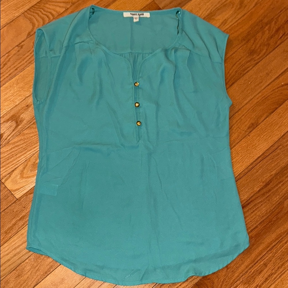 Daniel Rainn XS Teal Women's Sleeveless Blouse